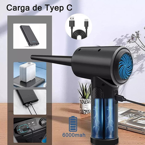 Plumero De Aire Comprimido Electrico Teclado Reutilizable