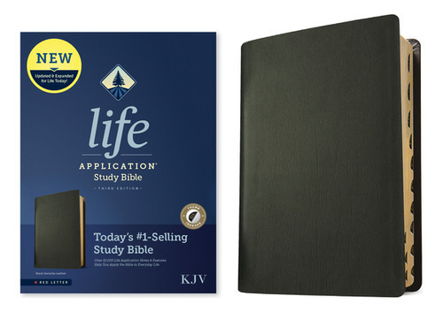 Kjv Life Application Study Bible, Third Edition (red Letter, Genuine Leather, Black, Indexed), De Tyndale. Editorial Tyndale House Publ, Tapa Dura En Inglés