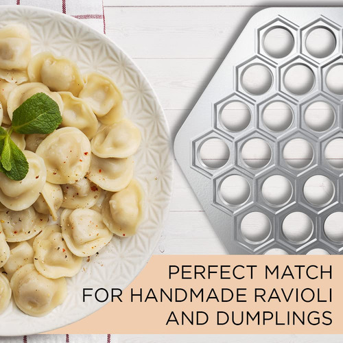 Molde Para Hacer Albóndigas Pelmeni De Aluminio Con 37 Orifi
