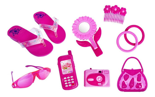 Set De Belleza Juguete Para Niñas Coquetas X 8 Piezas- 10028
