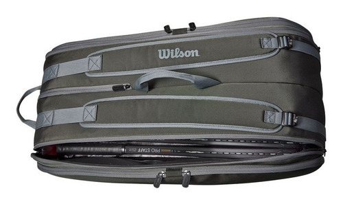 Raquetero Tour 12 Pack Verde Oscuro Wilson