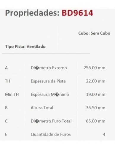 Imagem 4 de 6 de Pastilha Freio + Disco Up 1.0 Tsi 2015 2016 2017 2018 2019