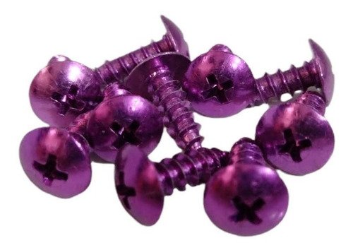 Imagen 3 de 4 de Tornillos Tirafondo Stria Estria Decorativo Moto Jog Alumini