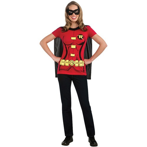 Disfraz Para Mujer Camiseta Sexy Robin Halloween