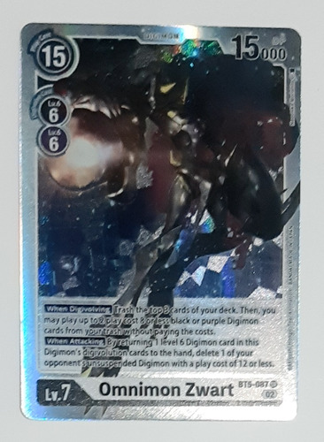 Carta Omnimon Zwart Rb01 Bt5 Sr Digimon Tcg 