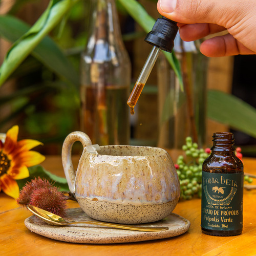 Mel Flor Eucalipto 450g + Extrato Propolis Verde 30ml Abelha