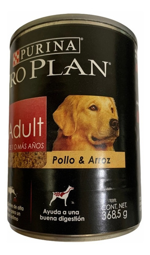 6 Latas Proplan Perros Adultos Pollo Y Arroz