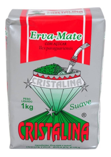 Erva Mate Cristalina Para Chimarrão 1kg - Sabor Suave