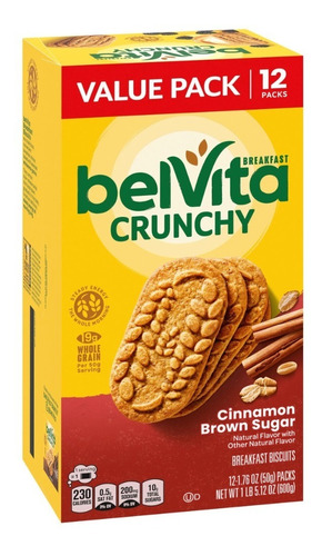 Galletas Belvita 12 Pack Canela Azúcar Morena **importado*