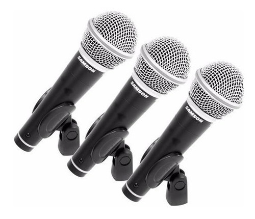 Set Microfonos Samson 3 Unidades R21 Estuche Pipeta Musikoz