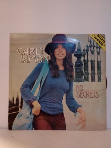 Carly Simon- No Secrets- Lp, Argentina, 1972 Muy Bueno