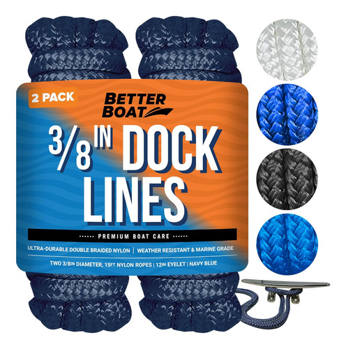 Dock Lines - Cuerdas De Barco Acoplamiento, Línea De 3...