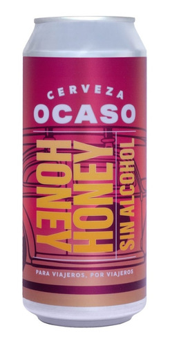 Imagen 1 de 3 de Cerveza Honey Sin Alcohol Pack X 6 Und Lata 473 Ml