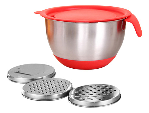 Cuencos Para Mezclar De Acero Inoxidable Con Tapas Y Engrana