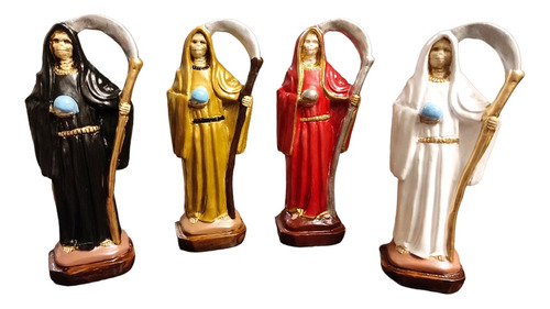 Santa Muerte Figuras Decorativas 4 Unidades 