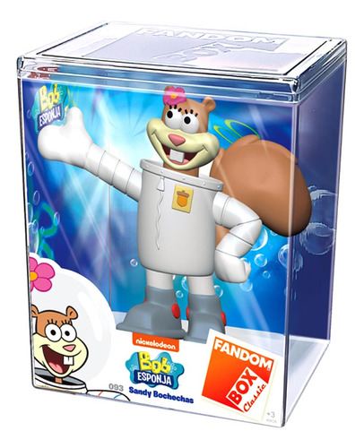 Coleção 3 Fandom Bob Esponja Plankton Sandy Edição 25 Anos