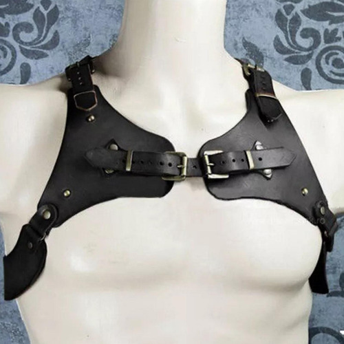 Arnés Corporal Para El Pecho Medieval, De Hombro De Cuero