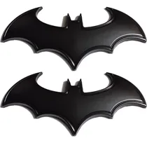Comprar 2 Stickers Calcomanía 3d Metal Batman Negro Plata Auto Coche