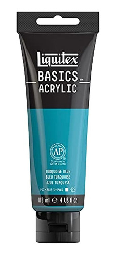 Pintura Acrílica Liquitex Basics, Tubo De 118 Ml (4 Oz), Azu