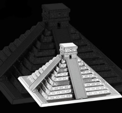 Chichén Itzá Puzzle 3d Metal Model (Usado)