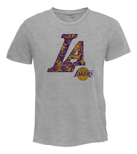 Camiseta Cuello Redondo Ángeles Lakers La Nba Basquet Igk