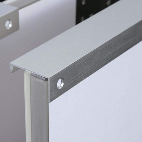Imagen 2 de 2 de Perfil Tirador Bari De Aluminio Tipo L Perfil De 3mtrs