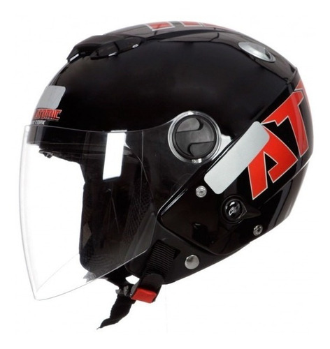 Capacete De Motoqueiro Pro Tork New Atomic Preto/vermelho