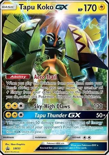 Lata Colecionável Guardiões Das Ilhas - Tapu Koko Gx - Pokemon - #