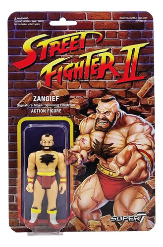 Super 7 - Reaction - Capcom - Street Fighter Ii - Zangief