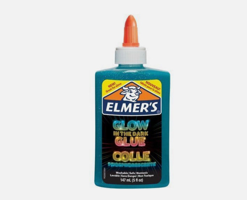 Pegamento Elmers Glow In The Dark Azul 10 Piezas (Usado)