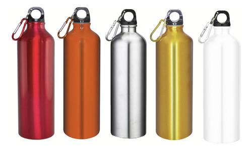 Botella De Aluminio 750cc Personalizada Logo Full Color