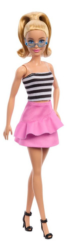 Barbie Fashionistas Doll #213, Rubia Con Parte Superior A R.