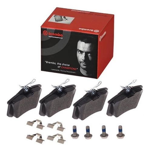 Kit Pastilhas Freio Brembo Dianteira E Traseira Sandero Rs