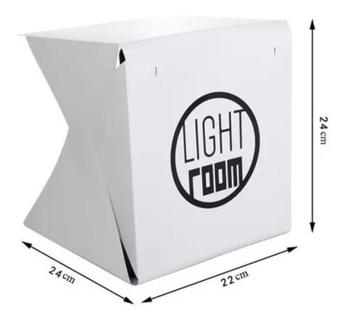 Imagen 5 de 5 de Caja Para Fotografia Luz Led Light Box Foto Productos 24cm