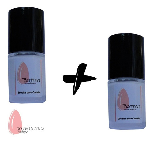 Kit De 02 Esmalte De Unhas Para Carimbo Betinna