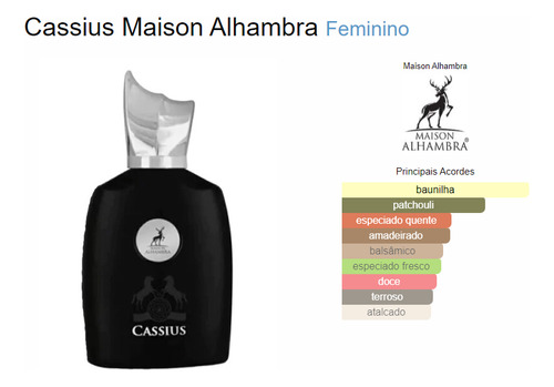 Perfume Maison Alhambra Cassius Masculino Edp 100ml Original