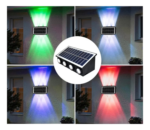 Lámpara Solar De Pared Decorativa Impermeable Para Exterior