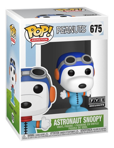 Funko Pop Astronaut Snoopy #675 Fye Sticker Charlie Brown