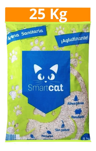 25 Kg Smart Cat Arena Premium Para Mi Gato 5x5 Kg