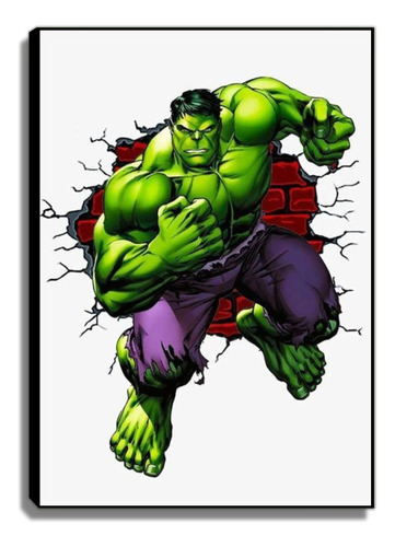 Cuadros Decorativos De Hulk, Comic, Superhéroe, -28x40cm- 