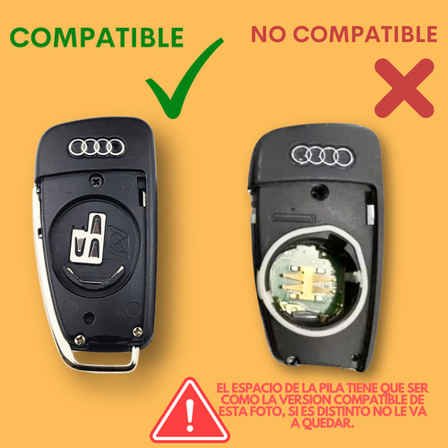 Carcasa Llave Control Audi A1 A3 A4 A6 Tts3 S4 Q5 Q7