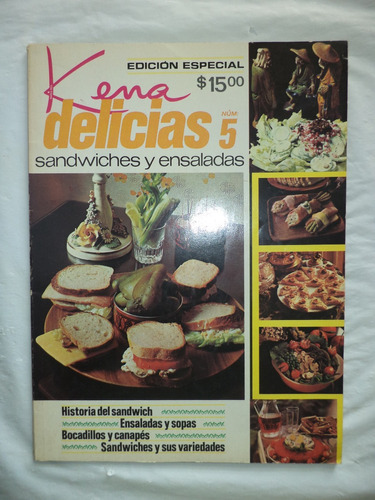 Revista. Kena. Delicias 5, Sándwiches Y Ensaladas (c. 1970)