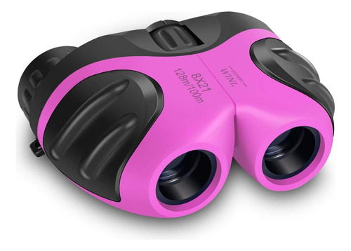 Binoculares Rosa Para Niños De 4-1 Para Jugar Al Aire