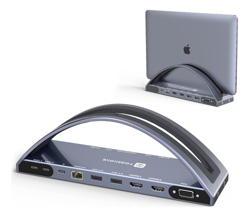 Tobenone Usb C Docking Station Monitor Dual Para Macbook Usb