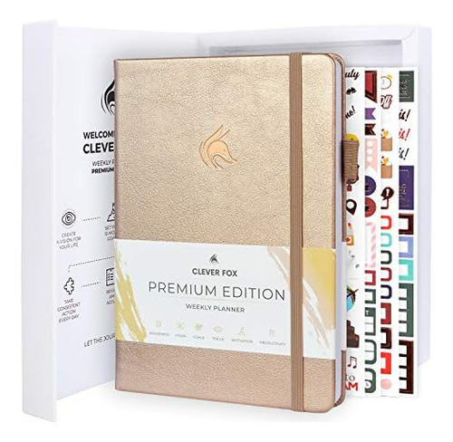 Clever Fox Planner Premium Edition - Planificador Semanal Y 