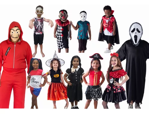 Fantasia de Halloween Infantil Menino Zumbi 2 a 12 (GG 11 a 12