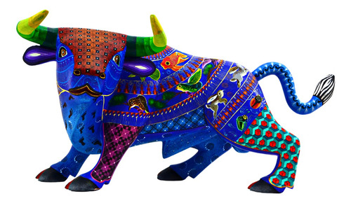 Alebrije Toro Azul