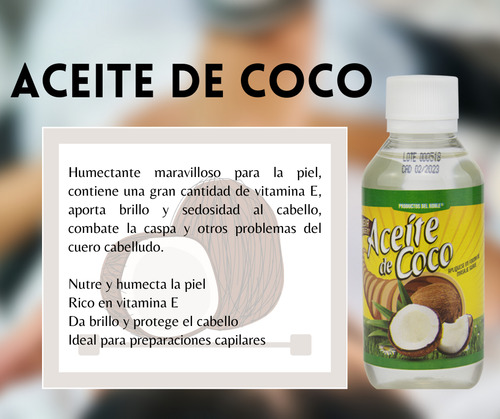 Aceite De Coco - Aceite Para Masajes Coco