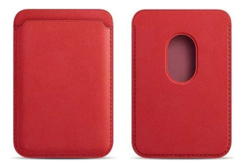 Cartera Wallet Billetera Tarjetero Para iPhone Magsafe Color Rojo