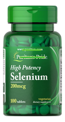 Selenio Selenium 200mcg Mineral - Unidad a $400